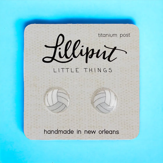 Lilliput Little Things Handmade Volleyball Earrings