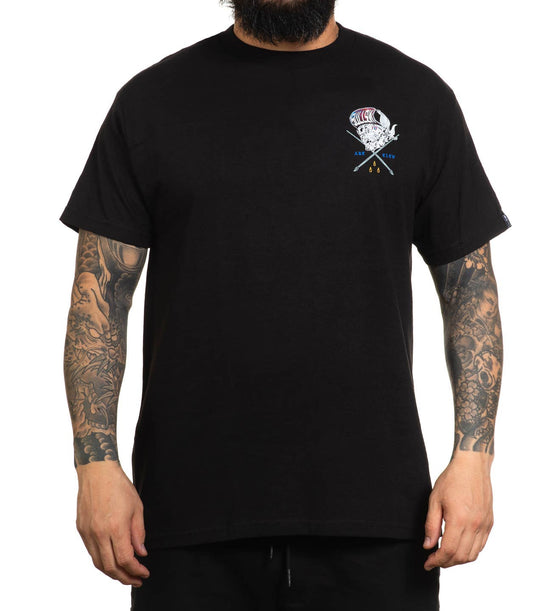 Sullen Brand All Nighter T-Shirt BLACK Front View 