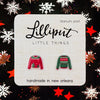 Lilliput Little Things Handmade Christmas Ugly Sweater Earrings