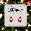 Lilliput Little Things Handmade Christmas Santa Gnome Earrings
