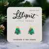 Lilliput Little Things Handmade Christmas Tree Earrings
