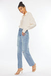 Kancan 90's Widow Leg Light Wash Jeans