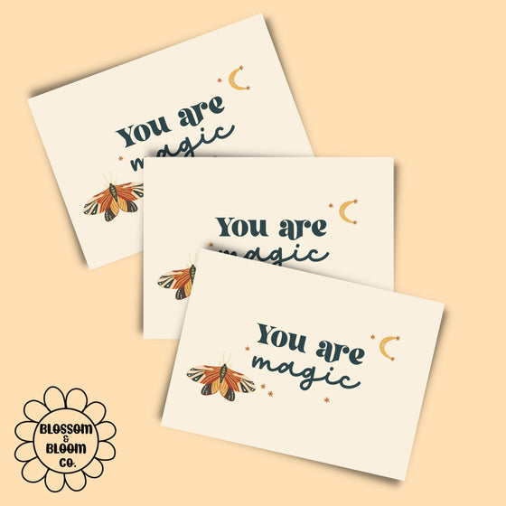 You Are Magic |  Small Biz Thank You Package Insert Card