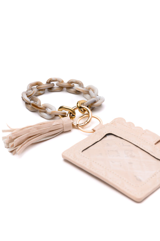Hold Onto You Wristlet Wallet in Cream