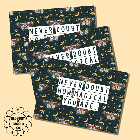 Never Doubt Your Magic | Thank You Package Insert Card