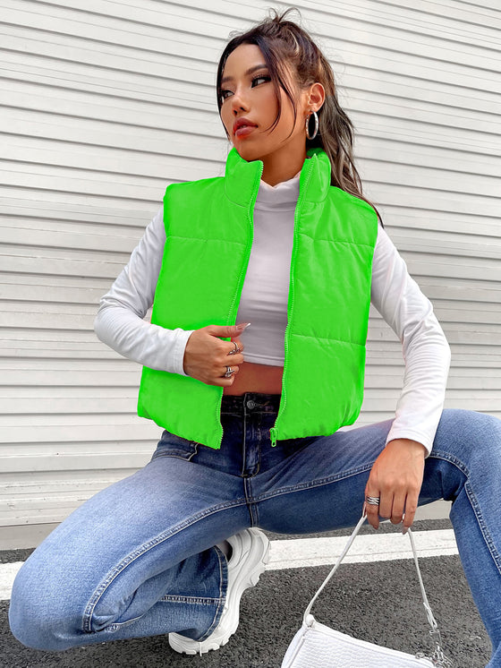 Zip-Up Puffer Vest